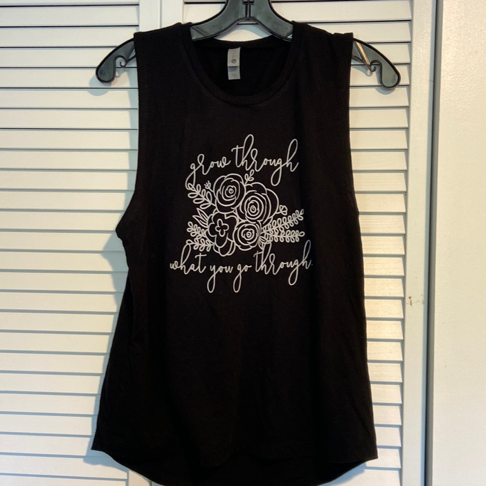 Black tank top